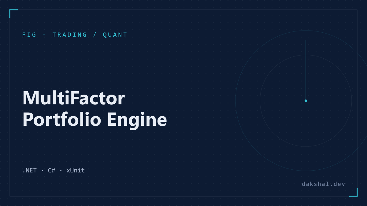MultiFactor Portfolio Engine cover